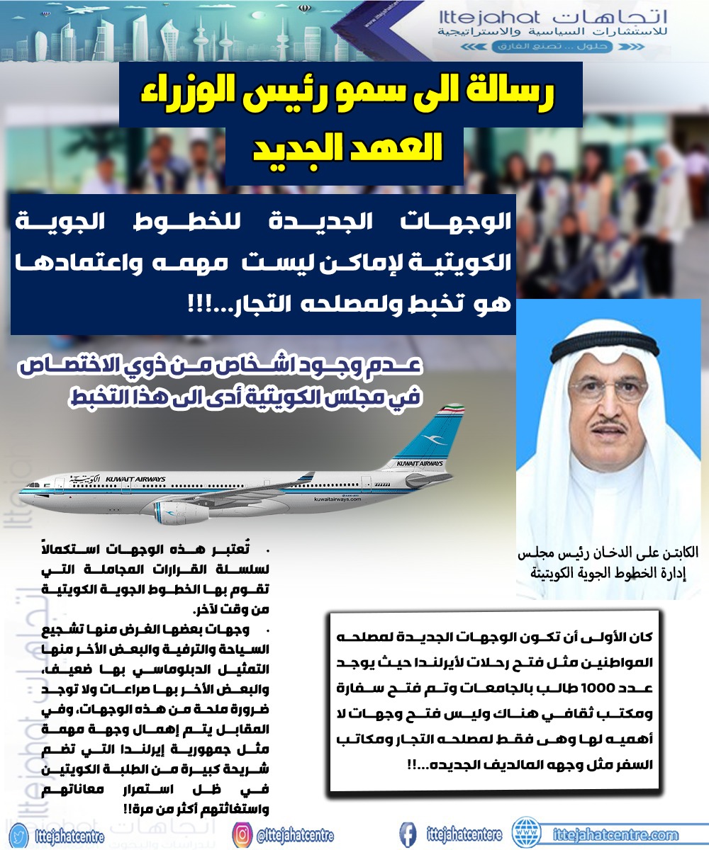 الوجهات الجهات الجديدة الخطوط الجوية الكويتية